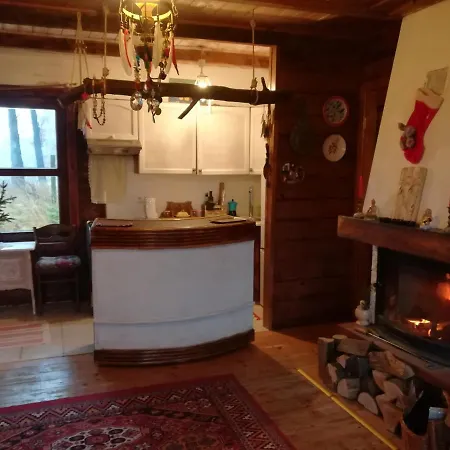 Hippie Happy House - Drewniany Domek Z Kominkiem * Nowa Wies Przywidzka