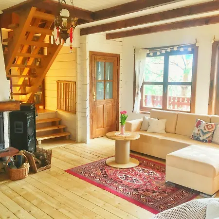 Hippie Happy House - Drewniany Domek Z Kominkiem Ferienhaus Nowa Wies Przywidzka