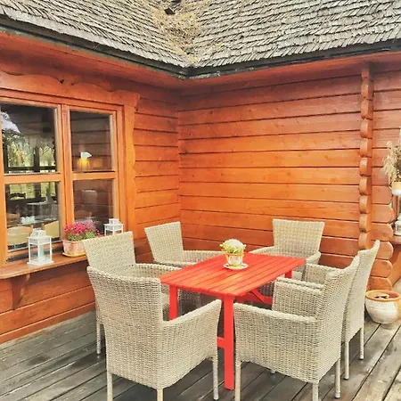 Hippie Happy House - Drewniany Domek Z Kominkiem Ferienhaus *